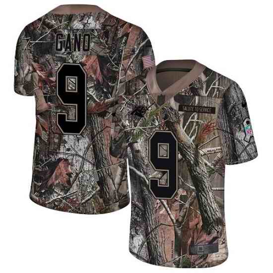Nike Panthers #9 Graham Gano Camo Men Stitched NFL Limited Rush Realtree Jersey